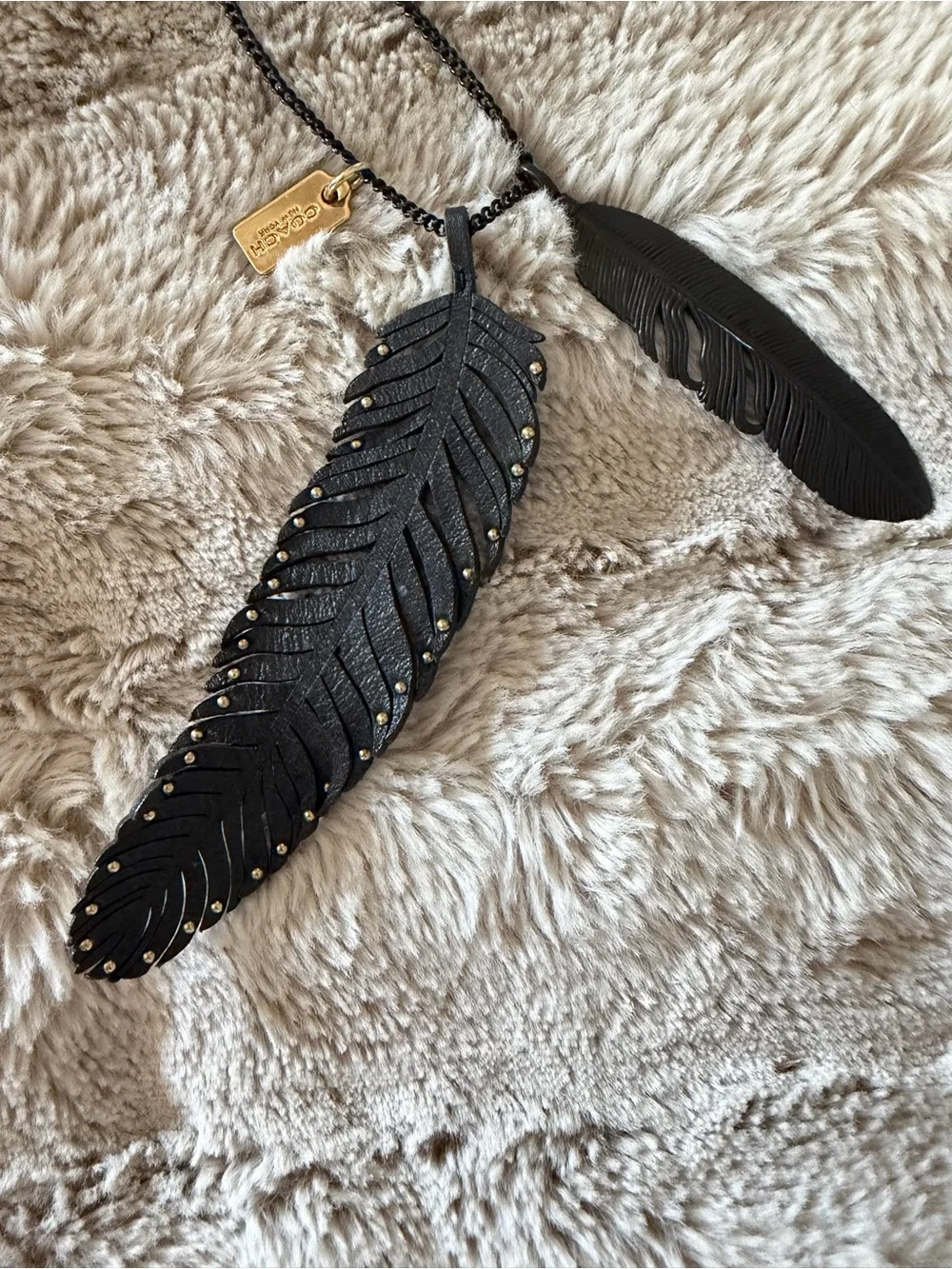 Coach long necklace